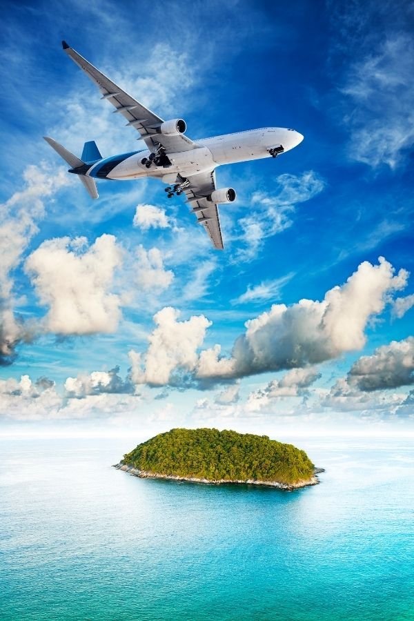 Travel consultant helping with flight booking